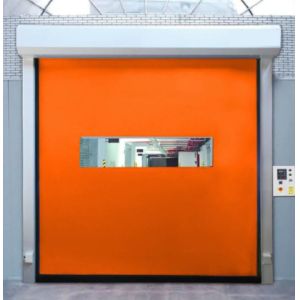 Duty Steel Structure High Speed PVC Roll Up Rapid Shutter Door 304 Stainless