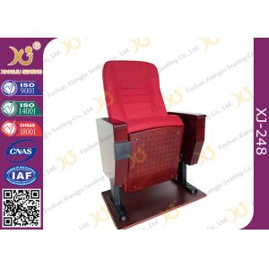 Back Rest Table Auditorium Theater Seating With Folding Cup Holder On Legs