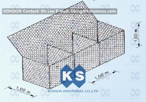Double-Twisted Gabion Boxes Retaining Wall Structures Wire Diameter 2.7mm
