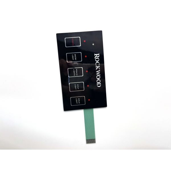 LED Backlight Screen Printing Membrane Keypad Suppliers With Transparent Window Display