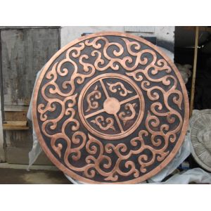 Chinese Style Bronze Wall Sculpture , Landmark Bronze Garden Sculpture