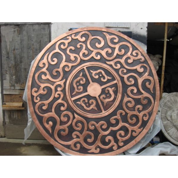 Chinese Style Bronze Wall Sculpture , Landmark Bronze Garden Sculpture