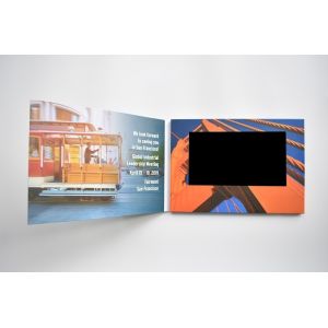 Customizable Promotional Custom Video Brochures Lcd Video Greeting Card