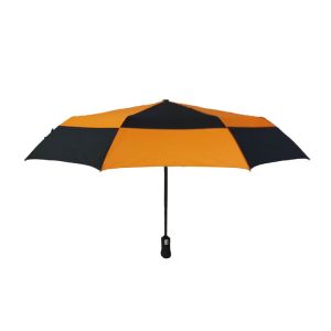 Printed Windproof UV Protection Pongee Double Canopy Umbrella