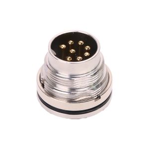 Flange Metal M16 Circular Connector CuZn Copper Alkali Resistant