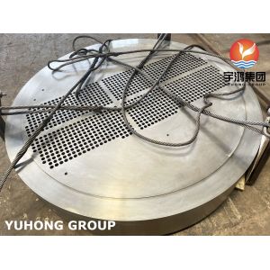 A516 GR.70N STATIONARY carbon steel TUBESHEET HEAT EXCHANGER PART