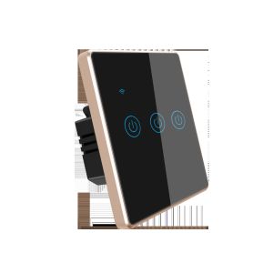 Tuya Smart Wifi Switch For Eu Standard 3 Gang Metal Bezel App Remote Schedule