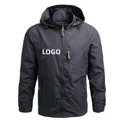 Jacket Men Outwear Waterproof Windbreaker Hooded Jackets Mens Sportswear Coat