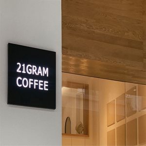 12V Letter Board Light Box Display Signs Metal Baking Paint Wall Mount