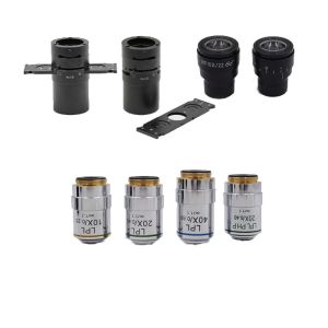 100 - 400X Biological LED Microscope Optical System Inverted Trinocular