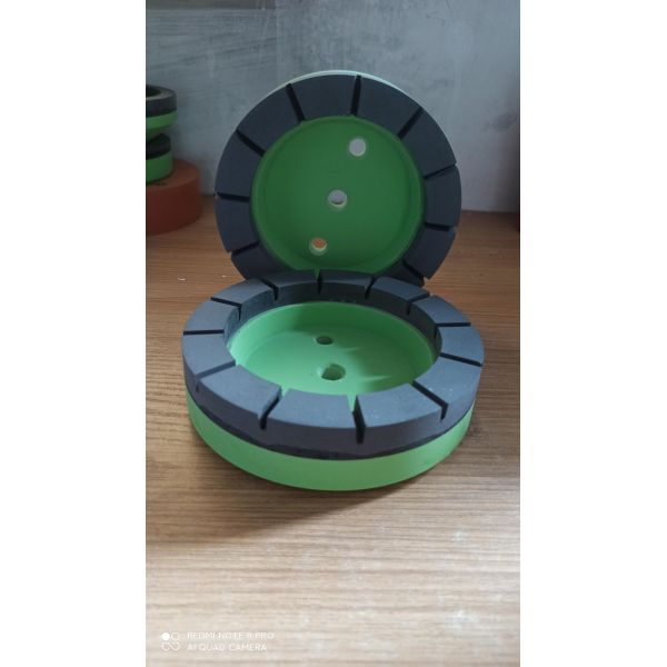 Buy Hardness White Green Segemented Resin Cup Wheel Max Speed Lower Than 2800RPM Grinding Tool at wholesale prices