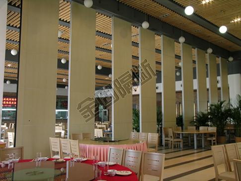 6063-T6 Aluminum Alloy Frame Folding Partition Wall Class A Fire Rating Single