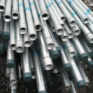 China Screwed Galvanized Steel Pipes with 1 coupling on one side on sale