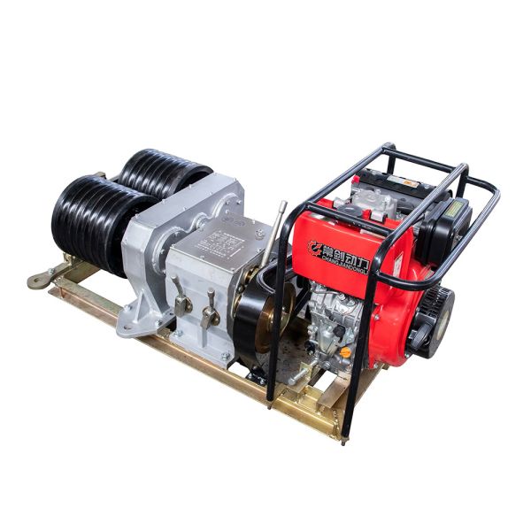 Buy 1000kg 2000kg 3000kg Diesel Cable Pulling Winch Machine High Speed at wholesale prices