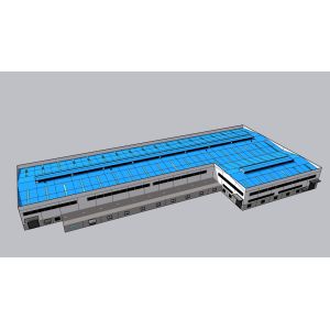 Prefab Steel Beam Column Warehouse Steel Structure Exhibition Hall