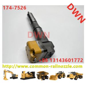 3412E Engine Excavator Oem Common Rail Fuel Injectors 174-7526 1747526 20R-0758