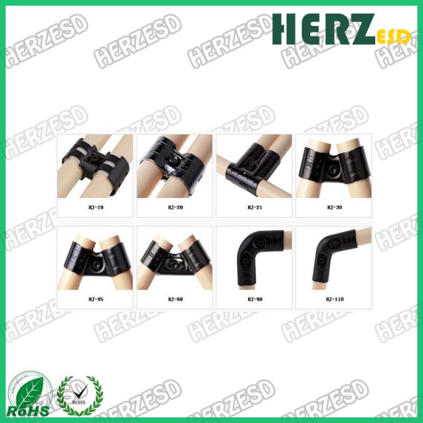 Full Set Metal Pipe Joints Zine Coated Wall Thickness 0.8-2mm For 28mm Metal Lean Pipe