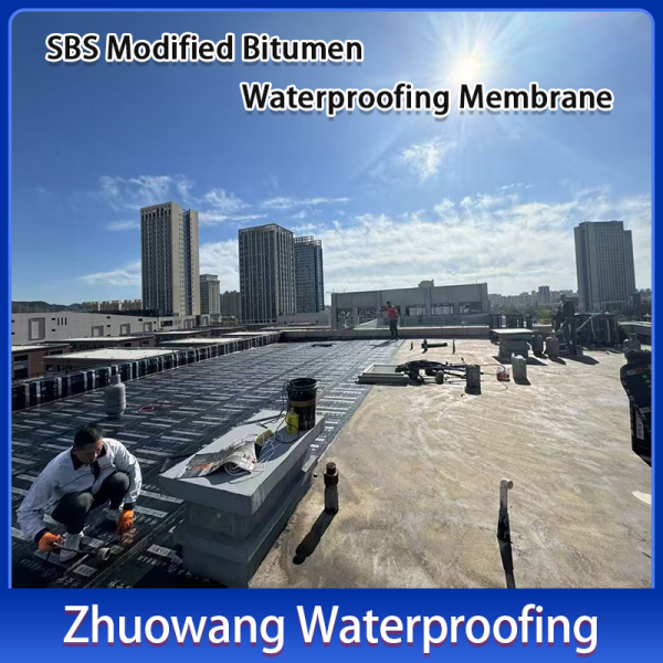 SBS Modified Bitumen Waterproofing Membrane application process