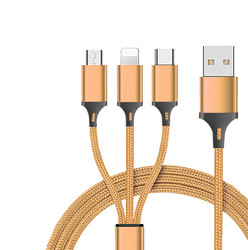 One Tow Three Mobile Phone Data Line For Iphone6 7 8 X Android Type C Three In