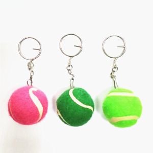 promotional gift tennis ball keychain