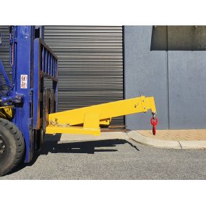 4700kg Angled Extendable Jib Forklift Attachment Metal Fabrication