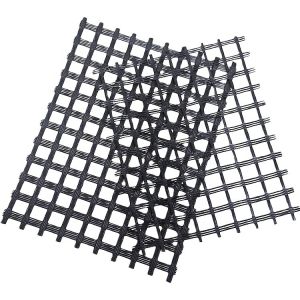 Carbon Alkali Resistant Fiberglass Mesh Geogrid Roll Biaxial Triaxial