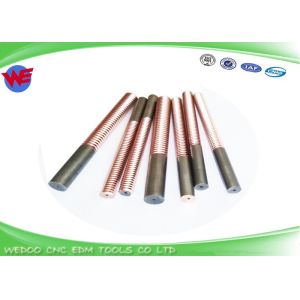 Quality Custom Length EDM Threading Electrodes M6 Copper With 1 Mm Dia Hole for sale
