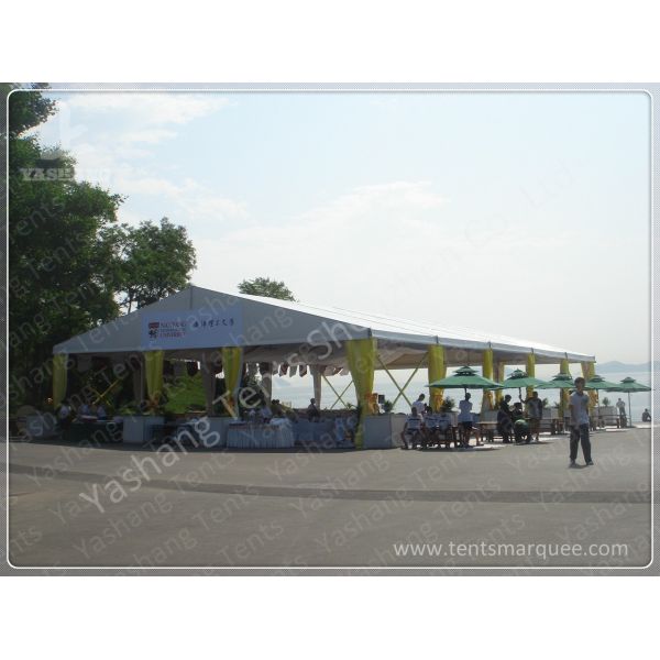 Heat Resistant A Frame Tent Clear Span Marquee Rain Canopy For Loading Platforms