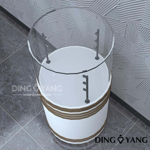 Factory Bespoke Round Pedestal Jewelry Showcase,Standard Pedestal Showcases