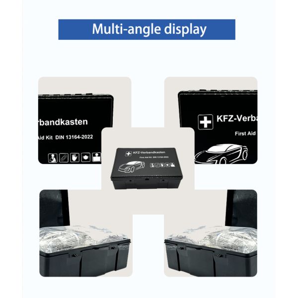 DIN13164-2022 Compliant Vehicle First Aid Kit with 3 Years Warranty and CE/ISO13485/MDR Certification