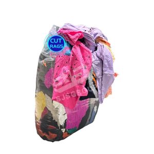 China High quality 35-55cm cut used cloth wiper cotton cleaning rags 10kg bales industrial t shirt rags on sale