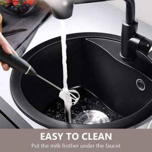 USB Rechargeable Immersion Blender Mini Frother For Cappuccino Latte Coffee Egg