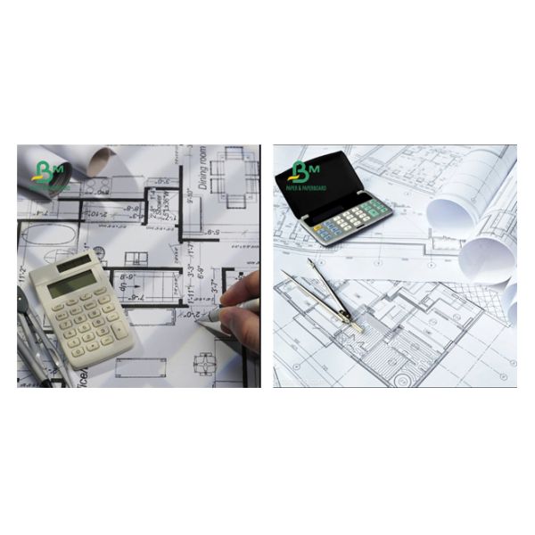 24inch 36inch CAD Inkjet Printing Paper 80gsm White Engineering Drawing Paper 24inch 36inch CAD Inkjet Printing Paper 80gsm White Engineering Drawing Paper