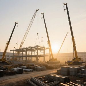 Prefabricated Steel Frame Warehouse Building 50-70 Year Lifespan