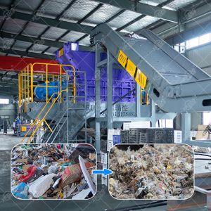 China Automatic Waste Shredder Machine for Industrial Solid Waste Disposal on sale