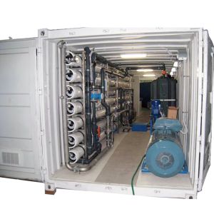 FRP Containerised Water Treatment Plant , Sea Water Desalination Machine