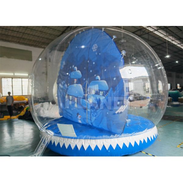 13ft Christmas Decoration Outdoor Indoor Romantic Snow Globe Snowball Inflatable Snow Globe With Blowing Snow