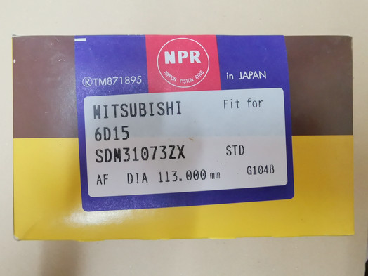 Buy Mitsubishi Diesel Engine 6D15 NPR Piston Rings ME032403 ME072306 at wholesale prices