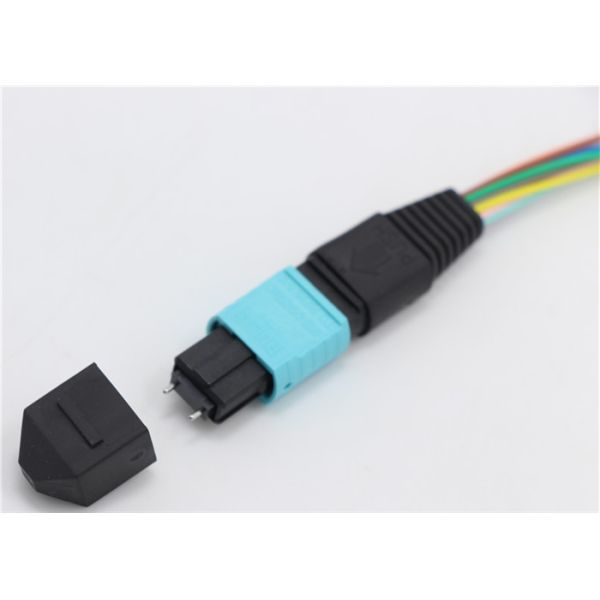 ELite MTP Trunk Cable Fanout 0.9mm MTP Male to SC PC 12F MM With 900μm OM3 50 / 125 30cm for MPO/MTP-SC cassette /panels