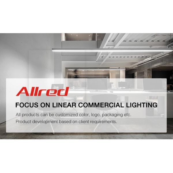 IP44 24W LED Linear Suspension Light For Restaurant