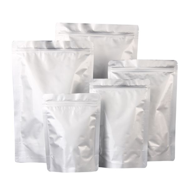 Food Grade Silver Storage Customized Mylar Bags