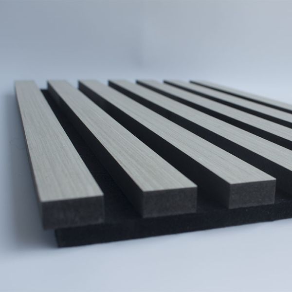 Buy Recycled Soundproof Timber Slatted Walls , Moistureproof Acoustic Slat Wall Panel at wholesale prices