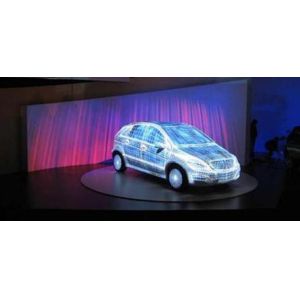 Display Sticky Screen Rear Projection Film , Thick Clear Holographic Adhesive