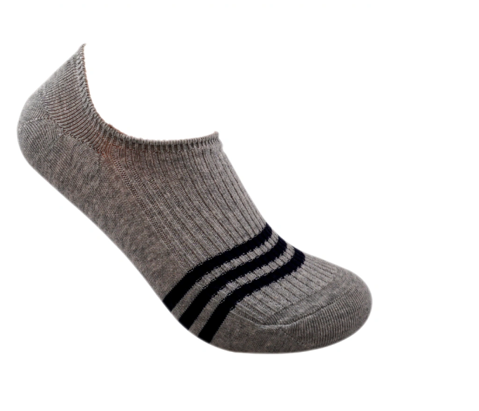 Running Anti Skid Striped Ankle Socks , Novelty Cushioned Ankle Socks For Men