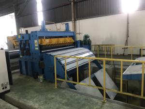 Quality High Speed Coil Slitting Machine , Metal Slitting Line VF Speed Adjusting Function for sale