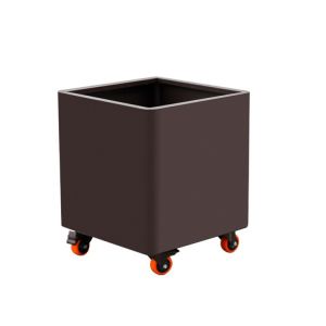 Removable garden flower pot chair with wheels planter box