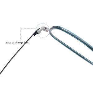 Titanium Frame Square Acetate Glasses , CE Men Fashion Glasses