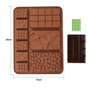 MHC Christmas Deep Dubai Chocolate Bar Mould Custom Big Rectangle Silicone