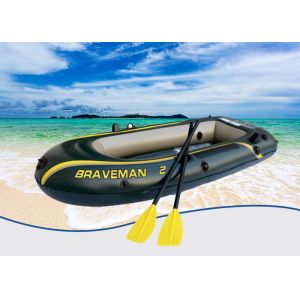 Dark Green Braveman Durable Inflatable Boat , Convenient Lightweight Inflatable