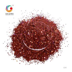 Quality PET Hexagonal Holographic Butterfly Glitter Dust Powder Customized for sale